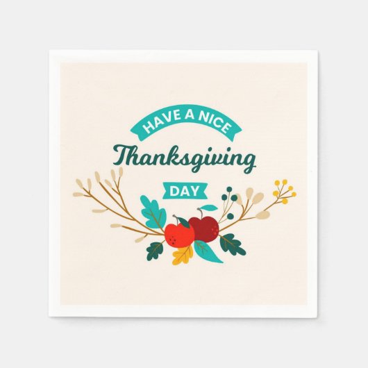 Thanksgiving Servet (Voorkant)