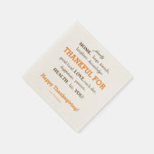 Thanksgiving servetten (Hoek)