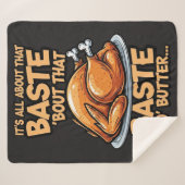 Thanksgiving Sherpa Blanket Deken (Voorkant (horizontaal))