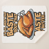 Thanksgiving Sherpa Blanket Deken (Voorkant (horizontaal))