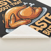 Thanksgiving Sherpa Blanket Sherpa Deken (3/4)