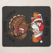 Thanksgiving Sherpa Dekbed Deken (Voorkant (horizontaal))