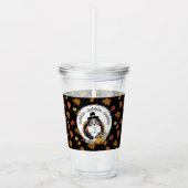 Thanksgiving Shetland Sheepdog (blue merle) Funny Acryl Drinkbeker (Voorkant)