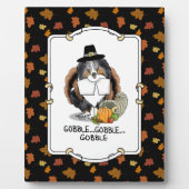 Thanksgiving Shetland Sheepdog (blue merle) Funny Fotoplaat (Voorkant)