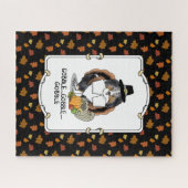 Thanksgiving Shetland Sheepdog (blue merle) Funny Legpuzzel (Horizontaal)