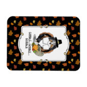 Thanksgiving Shetland Sheepdog (blue merle) Funny Magneet (Horizontaal)