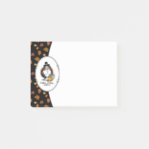 Thanksgiving Shetland Sheepdog (blue merle) Funny Post-it® Notes