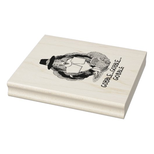 Thanksgiving Shetland Sheepdog (blue merle) Funny Rubberstempel (Stempel)