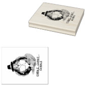 Thanksgiving Shetland Sheepdog (blue merle) Funny Rubberstempel (Gestempeld)