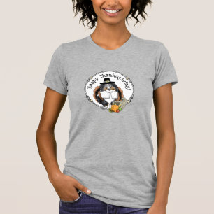 Thanksgiving Shetland Sheepdog (blue merle) Funny T-shirt