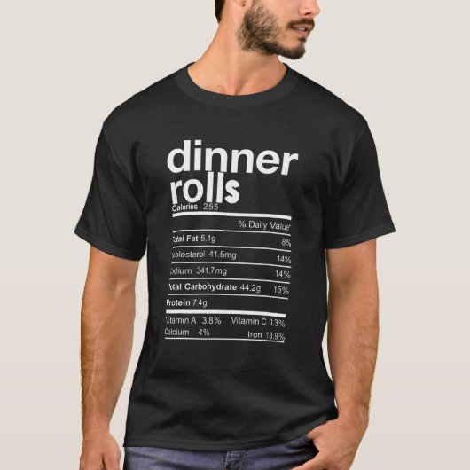 Thanksgiving Shirt Dinner Rolls Nutrition Facts Co (Voorkant)