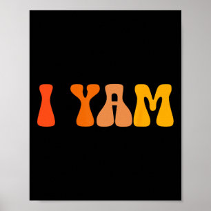 Thanksgiving Shirten Koppels Zoete Aardappel I Yam Poster