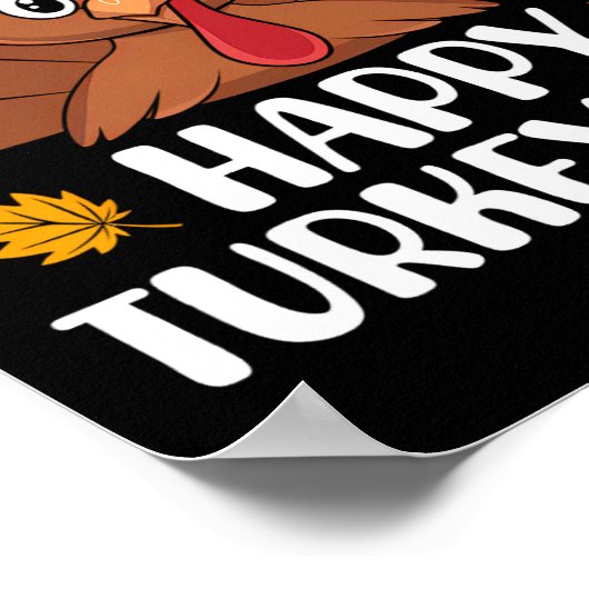 Thanksgiving Shirten voor Kids Boys Peuter Happy T Poster (Hoek)