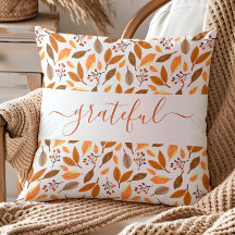 Thanksgiving Sierkussen Gratefull Home Decor