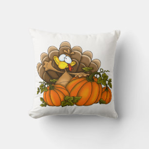 Thanksgiving Sierkussen/Turkije met pompoenen Kussen