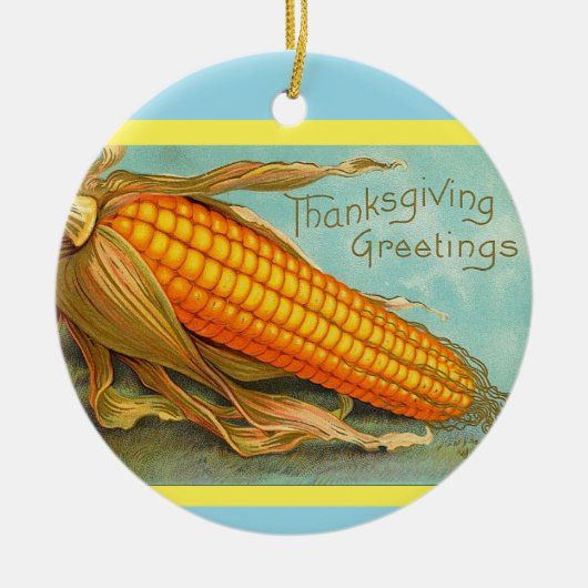 Thanksgiving siervintae keramisch ornament (Voorkant)