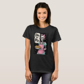 Thanksgiving Skeleton Girl Die For Pie T-shirt (Voorkant volledig)