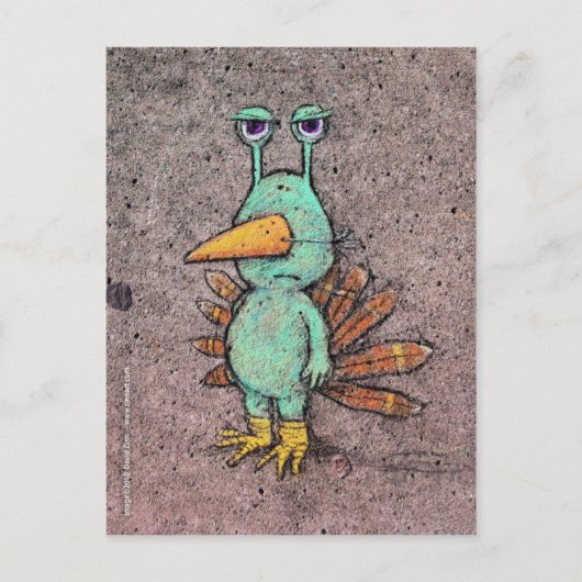 Thanksgiving slurkey briefkaart (Voorkant)