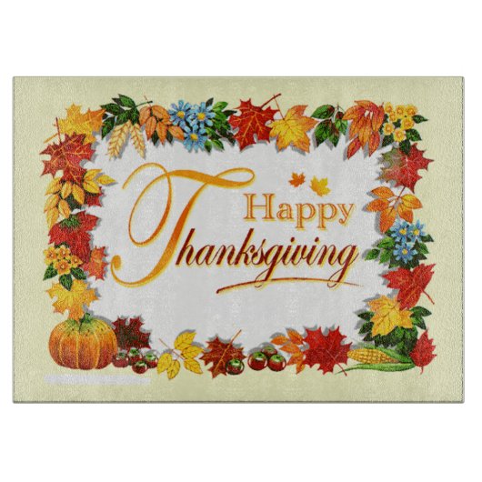 Thanksgiving Snijplank (Voorkant)