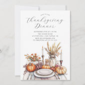 Thanksgiving Soirée Uitnodiging (Voorkant)