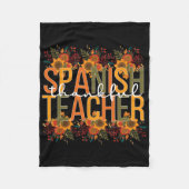 Thanksgiving Spaans Teac Fleece Deken (Voorkant)