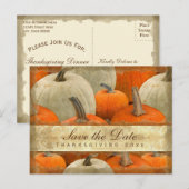 Thanksgiving sparen het Briefkaart van de Datum (Voorkant / Achterkant)