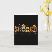 Thanksgiving Speech Therapy Thankful Slp Turkey Sp Kaart (Gele Bloem)