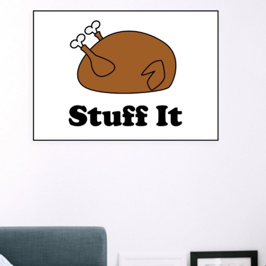 Thanksgiving spullen het grappig turkije poster