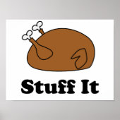 Thanksgiving spullen het grappig turkije poster (Voorkant)