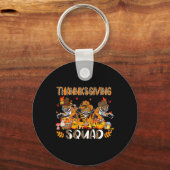 Thanksgiving Squad Leopard Drie Herfst Tigers Wear Sleutelhanger (Voorkant)