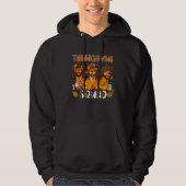 Thanksgiving Squad Leopard Three Fall Lions Wearin Hoodie (Voorkant)