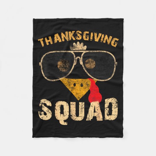 Thanksgiving Squad Turkey Day Fall Matching Women  Fleece Deken (Voorkant)