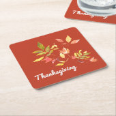 Thanksgiving Square Paper Onderzetter (Schuin)