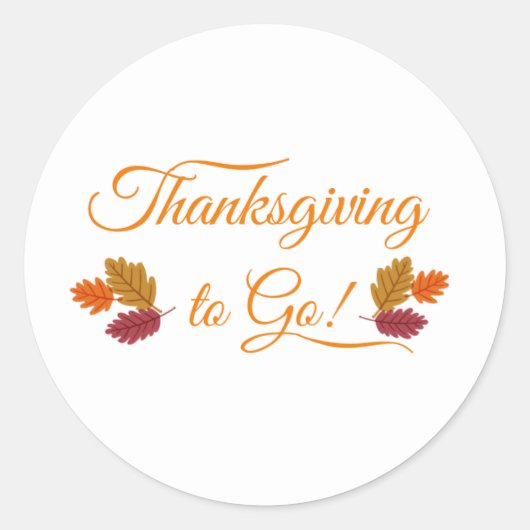 Thanksgiving Sticker (Voorkant)
