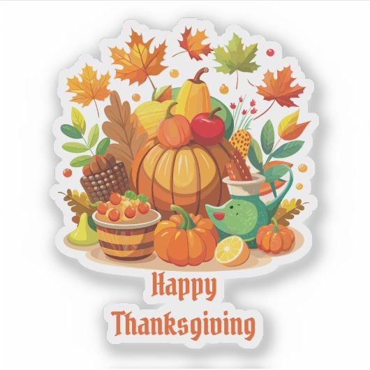 Thanksgiving Sticker (Voorkant)
