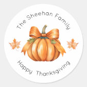 Thanksgiving Sticker, Happy Thanksgiving Labels (Voorkant)