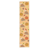 Thanksgiving Sticker Pattern Korte Tafelloper (Voorkant)