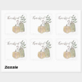 Thanksgiving Sticker | Vierkant | Dankbaar (Vel)