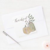 Thanksgiving Sticker | Vierkant | Dankbaar (Envelop)