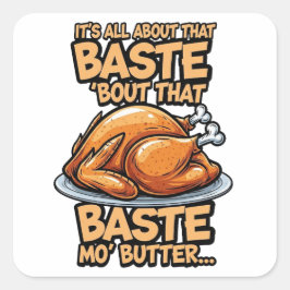 Thanksgiving-stickerblad Vierkante Sticker