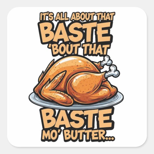 Thanksgiving-stickerblad Vierkante Sticker (Voorkant)