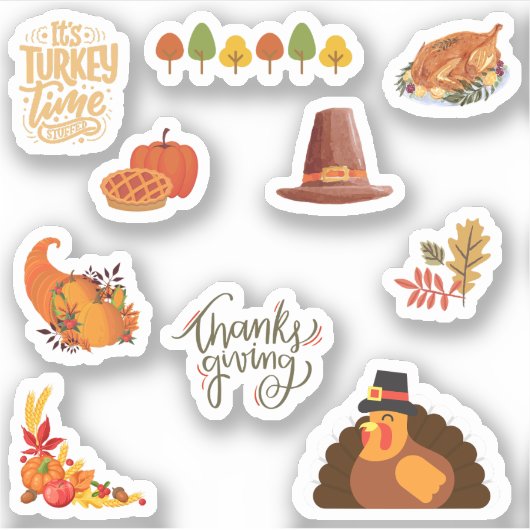 Thanksgiving Stickers (Voorkant)