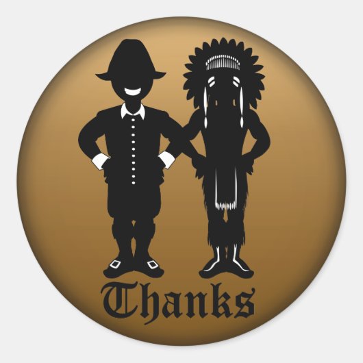 Thanksgiving Stickers Aangepaste Thanksgiving Stic (Voorkant)