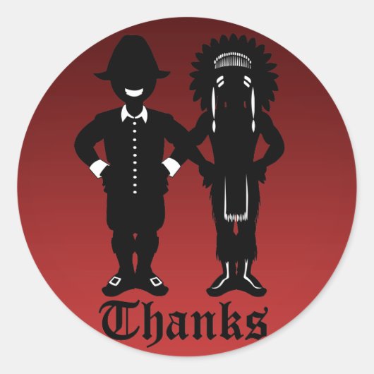 Thanksgiving Stickers Aangepaste Thanksgiving Stic (Voorkant)