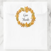 Thanksgiving Stickers/Geef Bedankt Ronde Sticker (Tas)