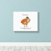 Thanksgiving (stijl 2) Classic T-shirt Canvas Afdruk (Insitu (Houten vloer))