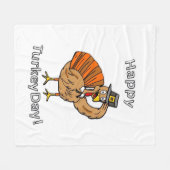 Thanksgiving (stijl 2) Classic T-shirt Fleece Deken (Voorkant (Horizontaal))