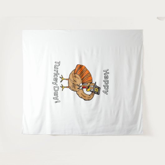 Thanksgiving (stijl 2) Classic T-shirt Wandkleed (Voorkant (horizontaal))