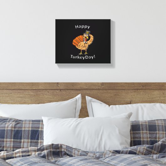 Thanksgiving (Stijl 2) Oversized T-shirt Canvas Afdruk (Insitu (Slaapkamer))