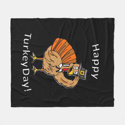 Thanksgiving (Stijl 2) Oversized T-shirt Fleece Deken (Voorkant (Horizontaal))